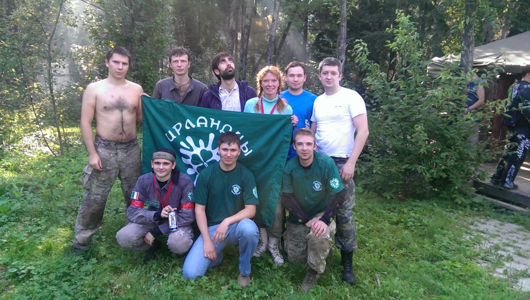 Пейнтбольная Команда Ирландцы на Гражданский войнах (август 2013)