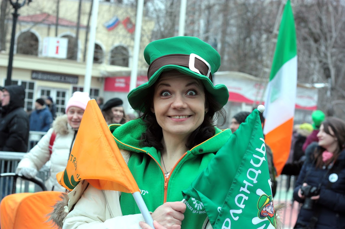 Ирландцы на параде в Сокольниках